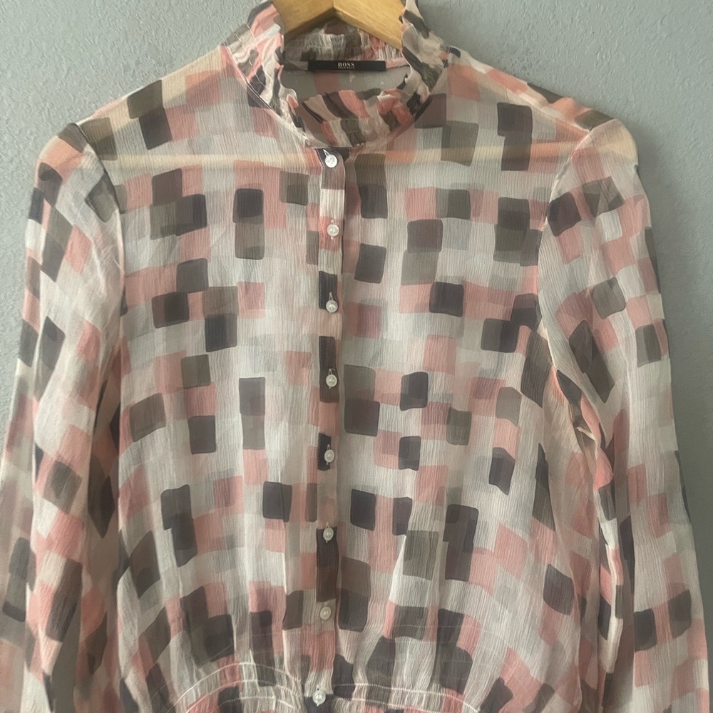 Hugo Boss Silk Patterned Blouse - Picture 3 of 5